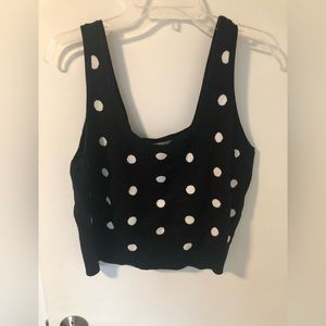 Victor Glemaud x target polka dot sweater tank